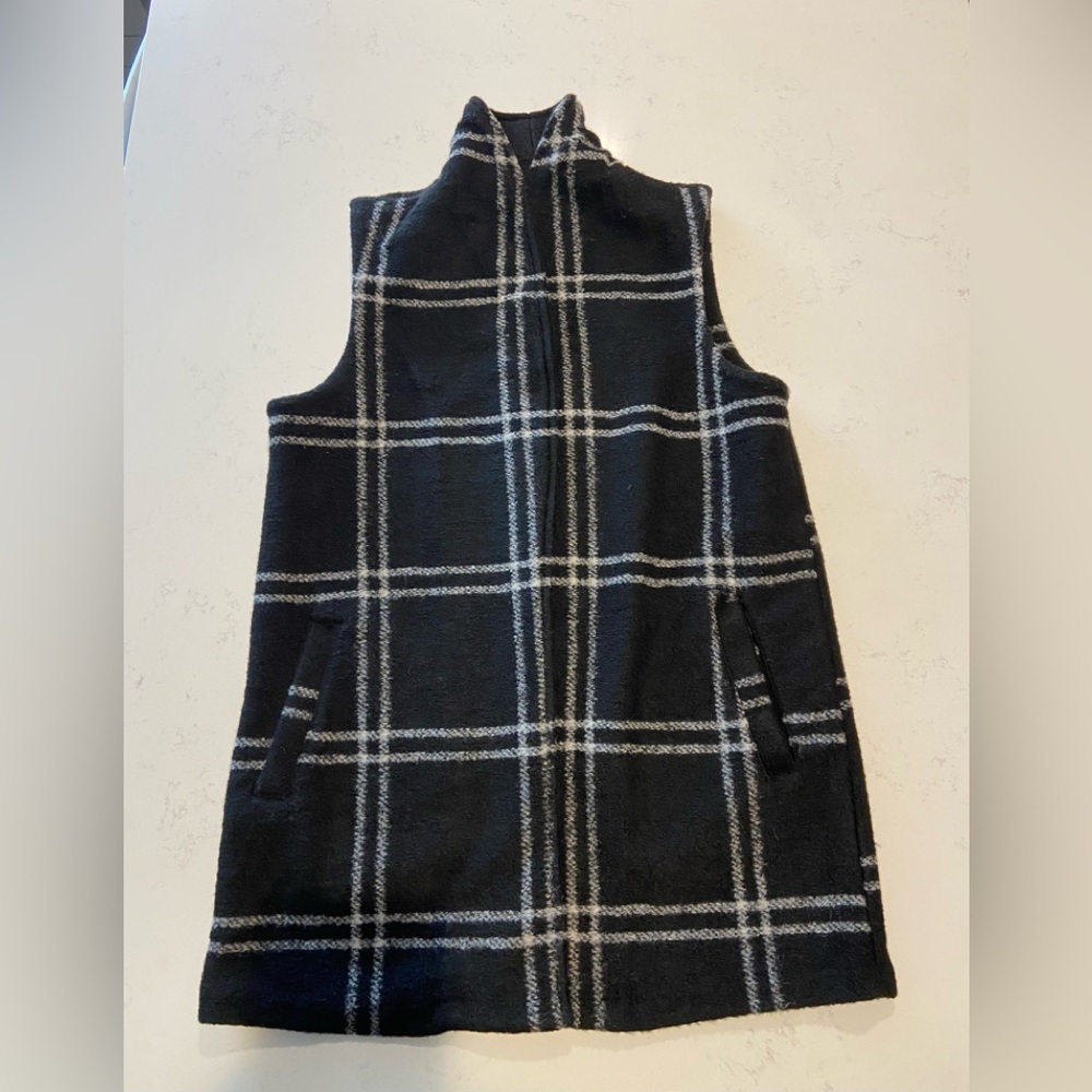 Rachel Zoe Black and White Striped Vest